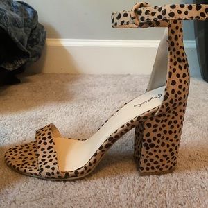 Qupid Cheetah Print Heels